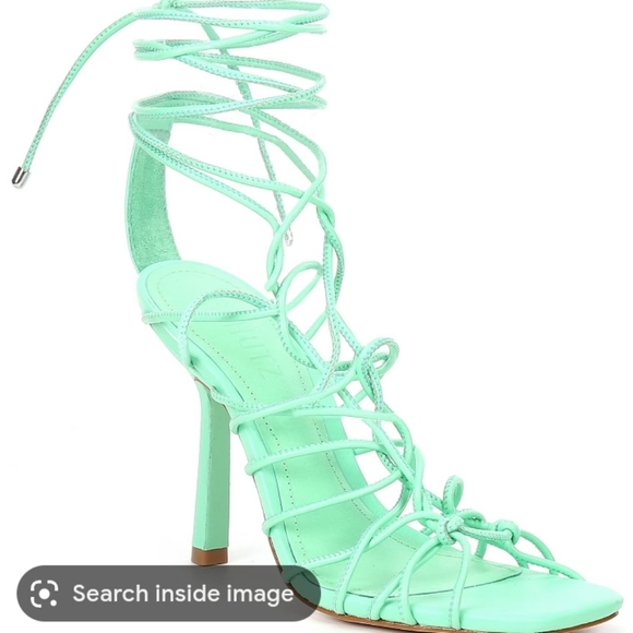 Schutz Heyde Gladiator Ankle Wrap Stiletto Dress Women's Sandals sz 7 - Picture 3 of 8